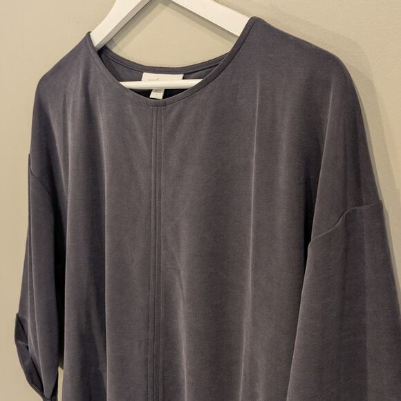 J. Jill PureJill Dress Slate SandWashed Blue Grey Lagenlook Coastal - Size S - Picture 3 of 5